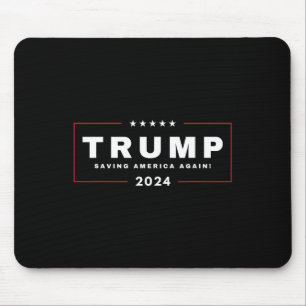 Trump Saving America Again 4th Of July 2024 Maga Mouse Mat
