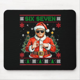 Trump Says 67 Meme Six Seven Funny Ugly Christmas  Mouse Mat