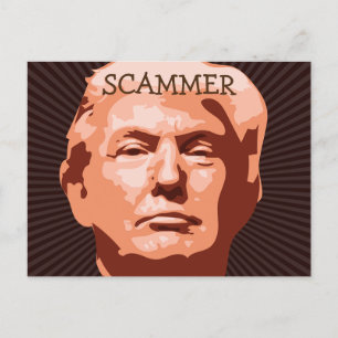 Trump Scammer Postcard