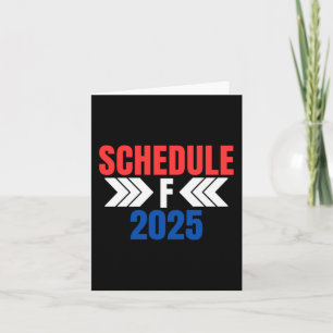 Trump Schedule F 2025 Political Trump 2024 Pro Tru Card