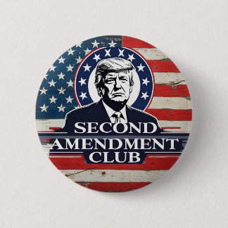 Trump Second Amendment 6 Cm Round Badge