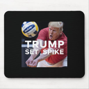 Trump Set Spike Funny Political Volleyball Player  Mouse Mat