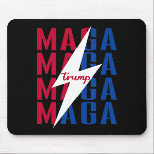Trump Shirt Flag Vintage Style Poster Mega 2024 Mouse Mat