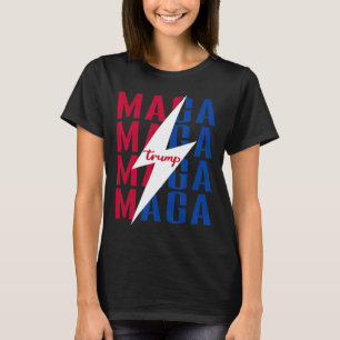 Trump Shirt Flag Vintage Style Poster Mega 2025