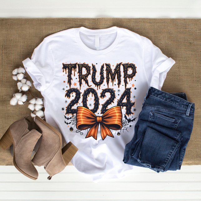 Trump Shirt Halloween T-Shirt Spiders Webs Bats Bo (Creator Uploaded)