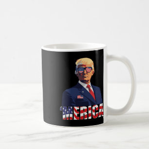 Trump Shirt Merica Trump Sungl Us Flag 4th Of July Coffee Mug