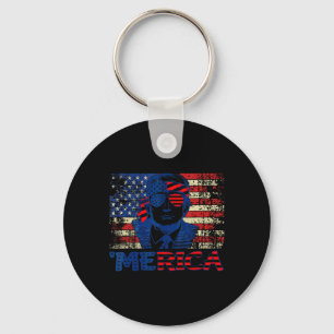 Trump Shirts Fourth 4th Of July Trump American Fla Key Ring
