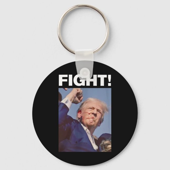 Trump Shot 2024  Key Ring (Front)