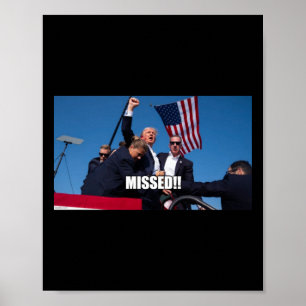 Trump Shot 2024  Poster