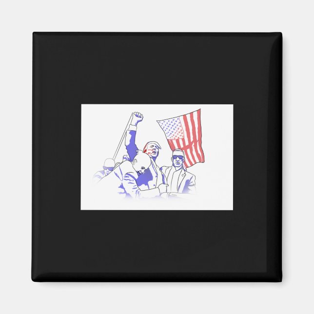 Trump Shot At 2024  Magnet (Front)