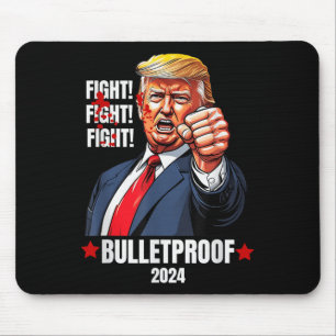 Trump Shot Bulletproof Bloody Ear Bleeding Butler Mouse Mat