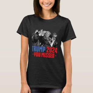 Trump Shot Bulletproof Bloody Ear Bleeding Butler T-Shirt