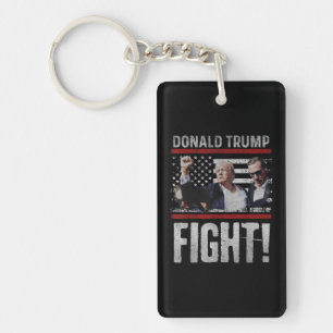 Trump Shot Fight Trump 2024 election Trump Key Ring
