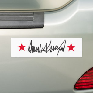 Trump Signature  Bumper Sticker