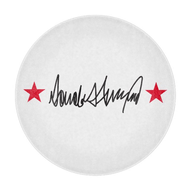 Trump Signature  Cutting Board (Front)