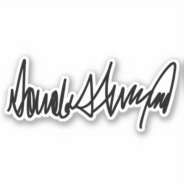 Trump Signature Decal (Front)