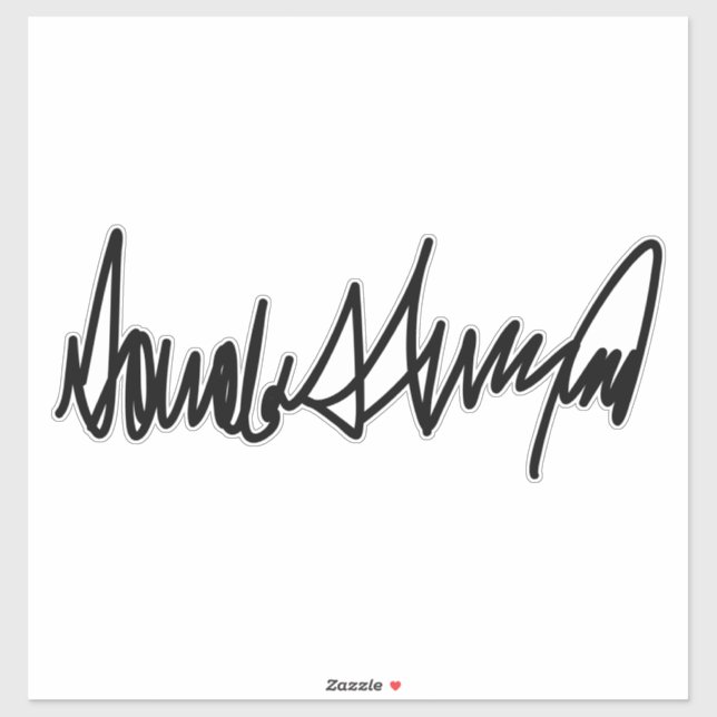 Trump Signature Decal (Sheet)
