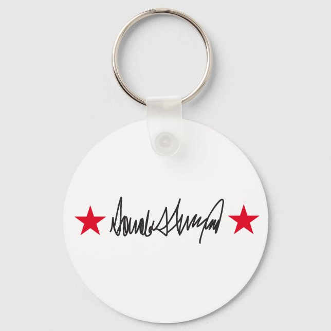Trump Signature Key Ring (Front)