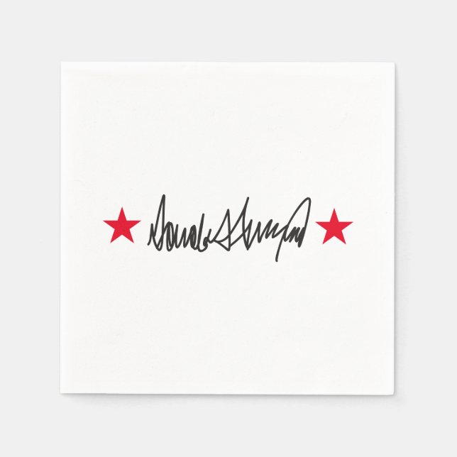 Trump Signature  Napkin (Front)