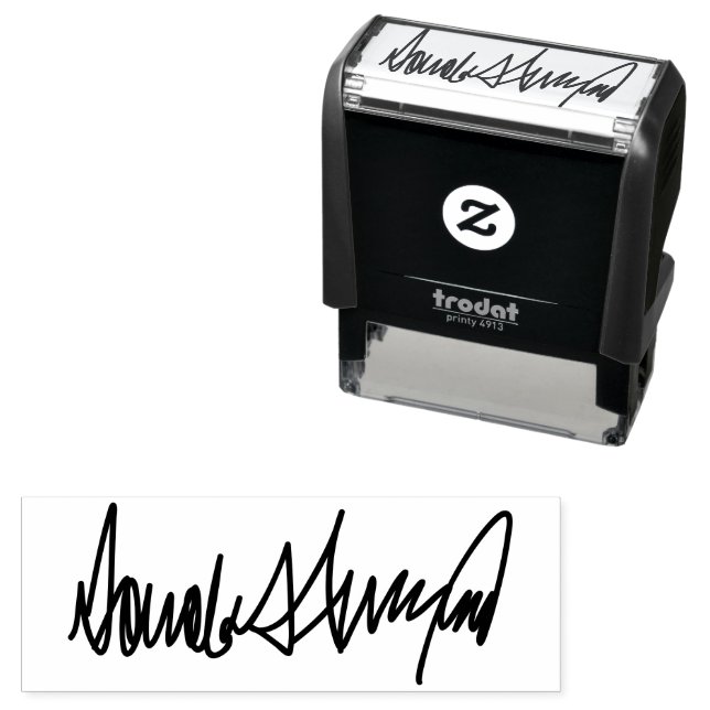 Trump Signature Self-inking Stamp (In Situ)