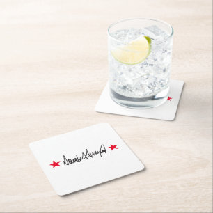 Trump Signature Square Paper Coaster
