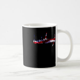 Trump Signature Usa Flag 4th Of July 2024 Maga Tee Coffee Mug