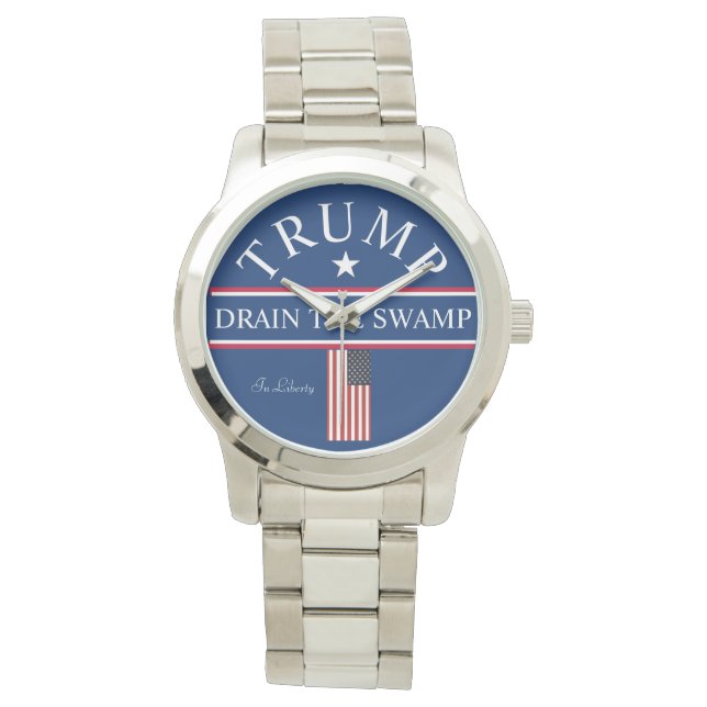 Trump Silver Collectors watch Drain the Swamp  (Front)
