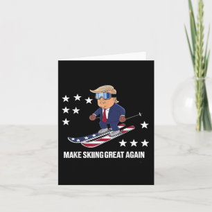 Trump Ski Usa - Make Skiing Great Again Card