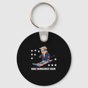 Trump Ski Usa - Make Skiing Great Again  Key Ring