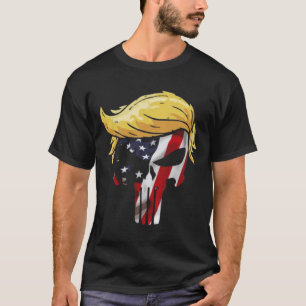 trump skull flag T-Shirt