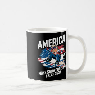 Trump Snowboard Usa - Make Snowboarding Great Agai Coffee Mug