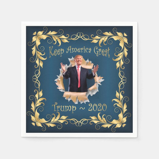 Trump Souvenir Breakout Commemorative Napkins ~ (Front)
