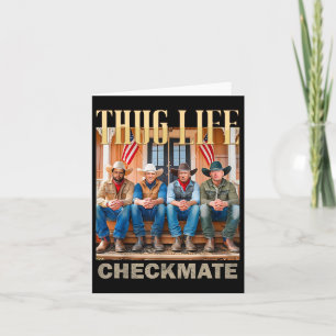 Trump Squad Thug Life Trump Vance Kennedy Elon Card
