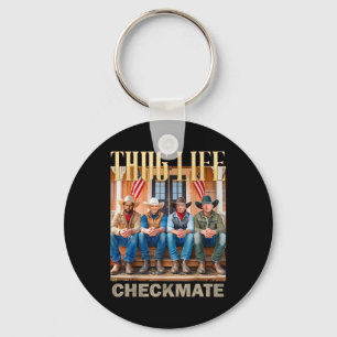 Trump Squad Thug Life Trump Vance Kennedy Elon  Key Ring
