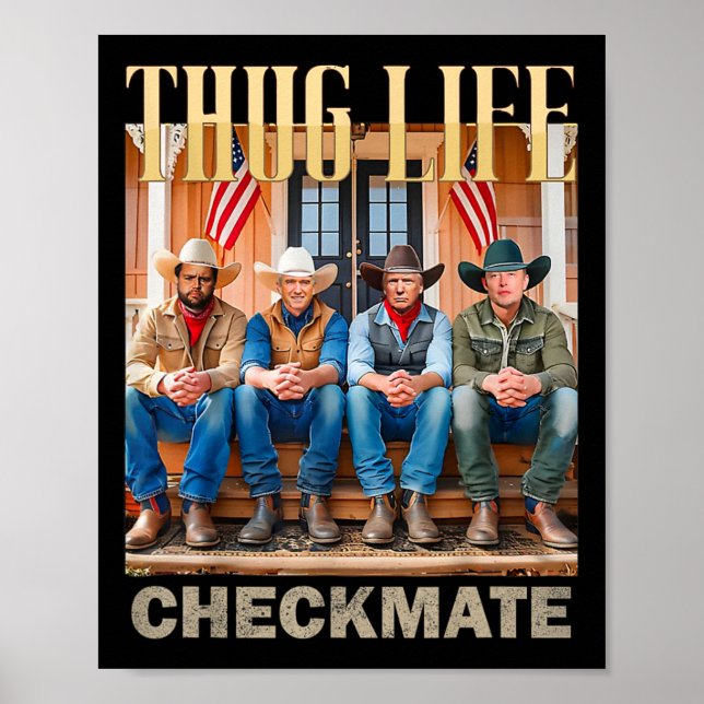 Trump Squad Thug Life Trump Vance Kennedy Elon  Poster (Front)