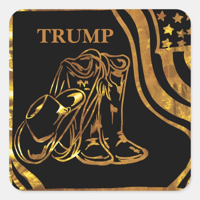 TRUMP SQUARE STICKER (Front)