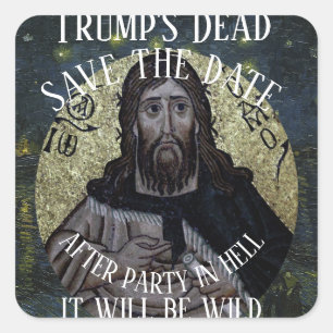 Trump Square Sticker