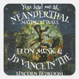 Trump Square Sticker