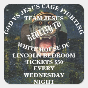 Trump Square Sticker