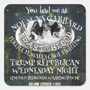 Trump Square Sticker