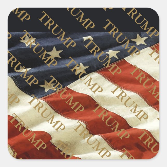 TRUMP SQUARE STICKER (Front)