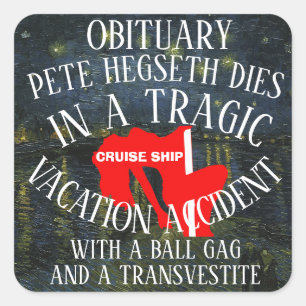 Trump Square Sticker