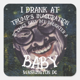 Trump Square Sticker