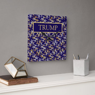 TRUMP SQUARE WALL CLOCK