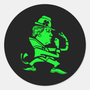 Trump St. Paddy's Funny Trump St Patrick's Day Classic Round Sticker