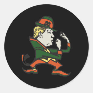 Trump St. Paddy's Funny Trump St Patricks Day Classic Round Sticker
