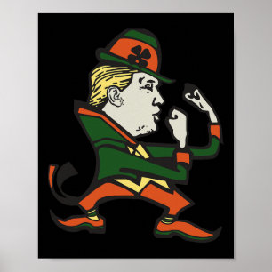 Trump St. Paddy's Funny Trump St Patrick's Day  Poster