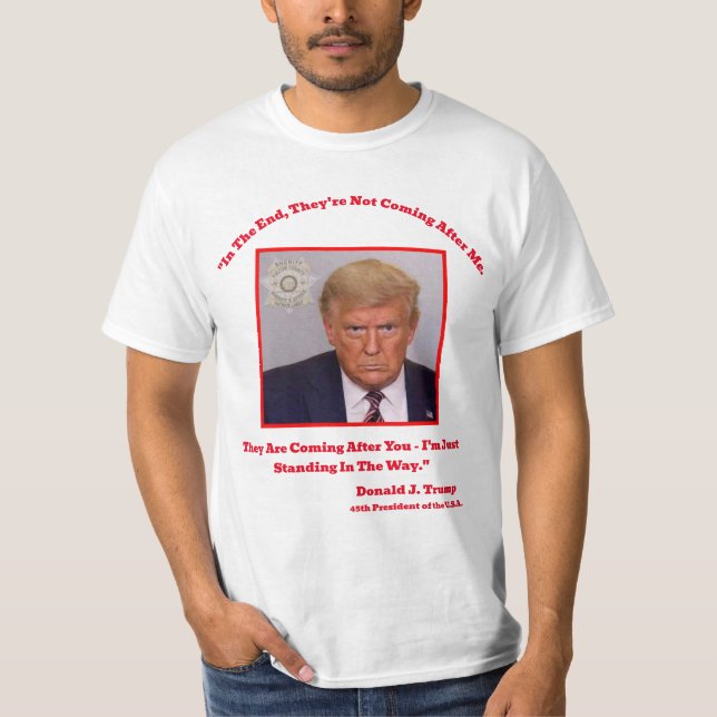 Trump - Standing In The Way T-Shirt (Front)
