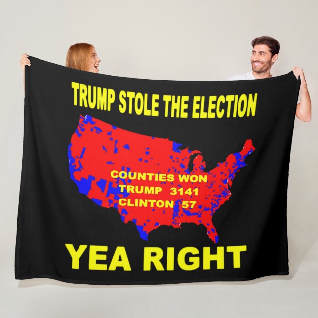 TRUMP STOLE THE ELECTION FLEECE BLANKET (In Situ)