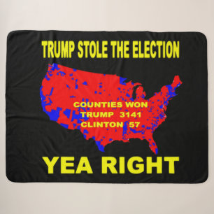 TRUMP STOLE THE ELECTION SHERPA BLANKET